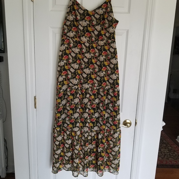 J. Crew  Mercantile Floral Maxi Sundress Summer dress  Size 14 - Picture 1 of 8